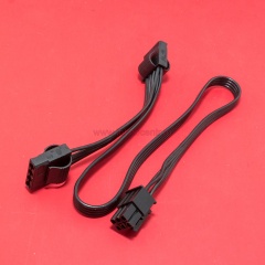 Отстегивающийся кабель питания 6pin-2xMolex фото 1
