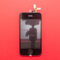 Дисплей в сборе с тачскрином для Apple iPhone 3Gs черный