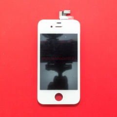 Дисплей в сборе с тачскрином для Apple iPhone 4S белый - копия АА