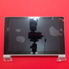 Дисплей в сборе с тачскрином для Lenovo Yoga 10 B8000 черный с рамкой