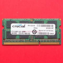 SODIMM 4Gb Crucial DDR3 1333 фото 1