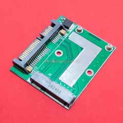 Переходник SSD mSATA на SATA (компактный half size) фото 1
