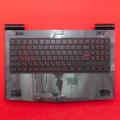 Клавиатура для ноутбука Lenovo Y520-15IKBM черная c черным топкейсом