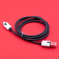 Кабель USB A - microUSB 2A (F96) черный фото 1