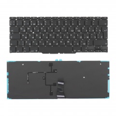 Клавиатура для ноутбука Apple Air 11" A1370 с подсветкой, Г-образный Enter