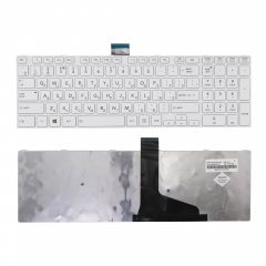 Клавиатура для ноутбука Toshiba L50D, L70-A, S50 белая с рамкой