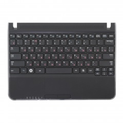 Клавиатура для ноутбука Samsung N210, N220 черная с топкейсом тип 2