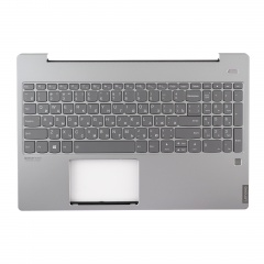 Клавиатура для ноутбука Lenovo S540-15IWL серая с серебристым топкейсом