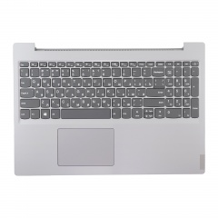 Клавиатура для ноутбука Lenovo L3-15IML05 серая с серебристым топкейсом