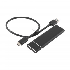  Внешний бокс USB 3.1 SATA для M.2 SSD (NGFF) - Type-C черный