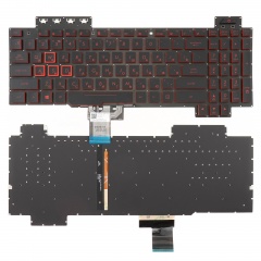 Клавиатура для ноутбука Asus FX504, FX80 черная с подсветкой