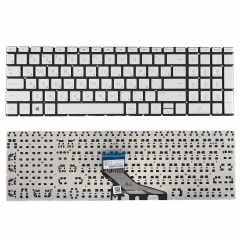 Клавиатура для ноутбука HP 15-DB000 серебристая без рамки