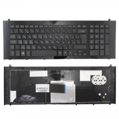 Клавиатура для ноутбука HP ProBook 4720s черная с рамкой