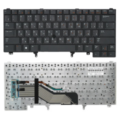 Клавиатура для ноутбука Dell E5420, E6220, E6320 черная со стиком