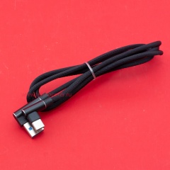 Кабель USB A - USB C 2A (F123) черный плетеный