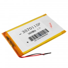 Аккумулятор 3.7v 3400mAh 115x70x3.5 мм (2 pin)