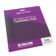 Термопрокладка 120x120х3 мм Snowman Thermal Pad 16.8 Вт/(м*К)