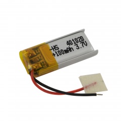 Аккумулятор 3.7v 100mAh 22x10x3 мм  (2 pin)