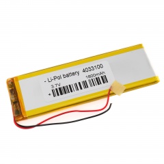 Аккумулятор 3.7v 1800mAh 100x35x3 мм (2 pin)