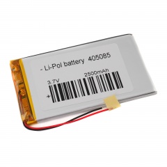 Аккумулятор 3.7v 2500mAh 85x55x3.5 мм (2 pin)