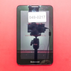 Дисплей в сборе с тачскрином для Lenovo A3000 черный с рамкой