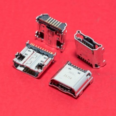 Разъем micro USB для Samsung GT-I9200, GT-P5200, SM-T211 фото 2