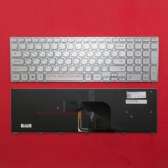 Клавиатура для ноутбука Dell Inspiron 13-3737 серебристая