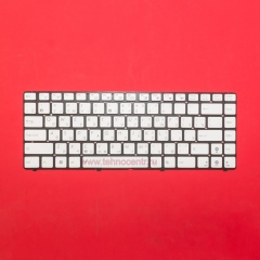 Клавиатура для ноутбука Asus A42, K42, U36 белая, без рамки