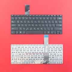 Клавиатура для ноутбука Asus S300, S300CA черная без рамки