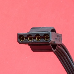 Отстегивающийся кабель питания 6pin - 4xMolex и FDD фото 3