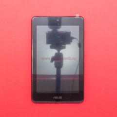 Дисплей в сборе с тачскрином для Asus ME173, ME173X черный с рамкой