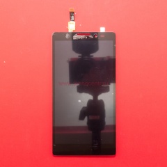 Дисплей в сборе с тачскрином для Lenovo K910L черный