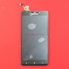 Дисплей в сборе с тачскрином для Lenovo A5000 черный