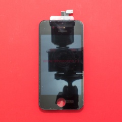 Дисплей в сборе с тачскрином для Apple iPhone 4S черный - копия АА