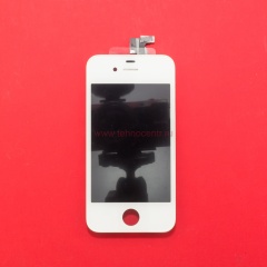 Дисплей в сборе с тачскрином для Apple iPhone 4 белый - оригинал