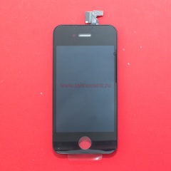 Дисплей в сборе с тачскрином для Apple iPhone 4S черный - оригинал