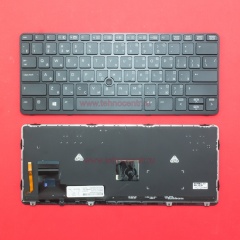 Клавиатура для ноутбука HP EliteBook 720 G1, 820 G1 черная с подсветкой