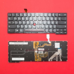 Клавиатура для ноутбука Lenovo ThinkPad X1 Carbon Gen 2 2014 черная без рамки, со стиком