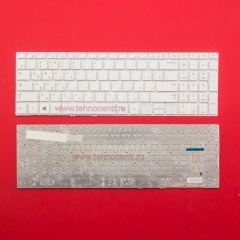 Клавиатура для ноутбука Samsung NP370R5E, NP450R5E, NP470R5E белая без рамки