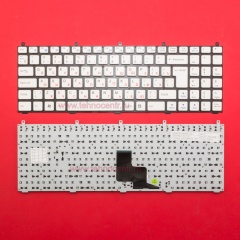 Клавиатура для ноутбука DNS W765S белая
