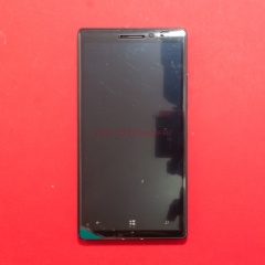 Дисплей в сборе с тачскрином для Nokia Lumia 930 черный с рамкой