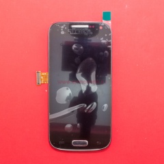 Дисплей в сборе с тачскрином для Samsung GT-i9190 синий с рамкой