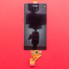 Дисплей в сборе с тачскрином для Sony Z1 Compact D5503 черный