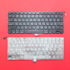 Клавиатура для ноутбука Apple A1304, A1237 черная, плоский Enter