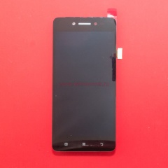 Дисплей в сборе с тачскрином для Lenovo Sisley S90 черный с рамкой