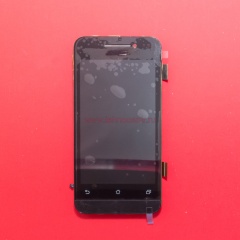 Дисплей в сборе с тачскрином для Asus Zenfone 4 A400CG черный с рамкой