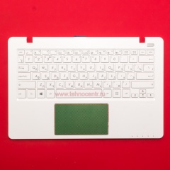 Клавиатура для ноутбука Asus X200MA белая с топкейсом