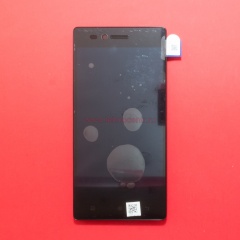 Дисплей в сборе с тачскрином для Lenovo Vibe Shot Z90 черный с рамкой