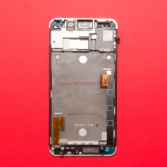 HTC One M7 серебристый с рамкой фото 2