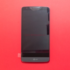 Дисплей в сборе с тачскрином для LG G3 Stylus D690 черный с рамкой